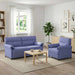 Bankstel 2 st Jeans Blauw Stof