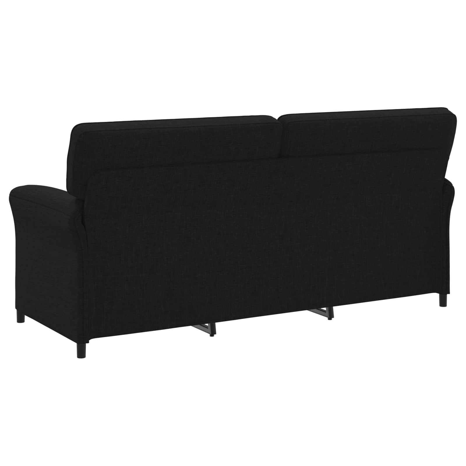 Bankstel 2 st Zwart Stof