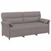 Bankstel 2 st Taupe Stof