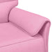 Bankstel 2 st Roze Stof