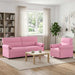 Bankstel 2 st Roze Stof
