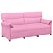 Bankstel 2 st Roze Stof