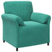 Bankstel 2 st Turquoise Fluweel