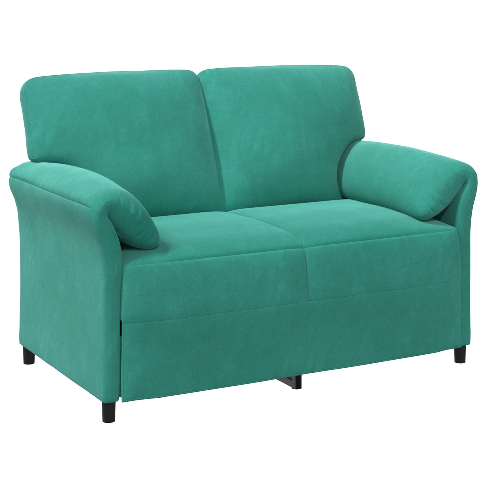 Bankstel 2 st Turquoise Fluweel