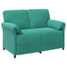 Bankstel 2 st Turquoise Fluweel