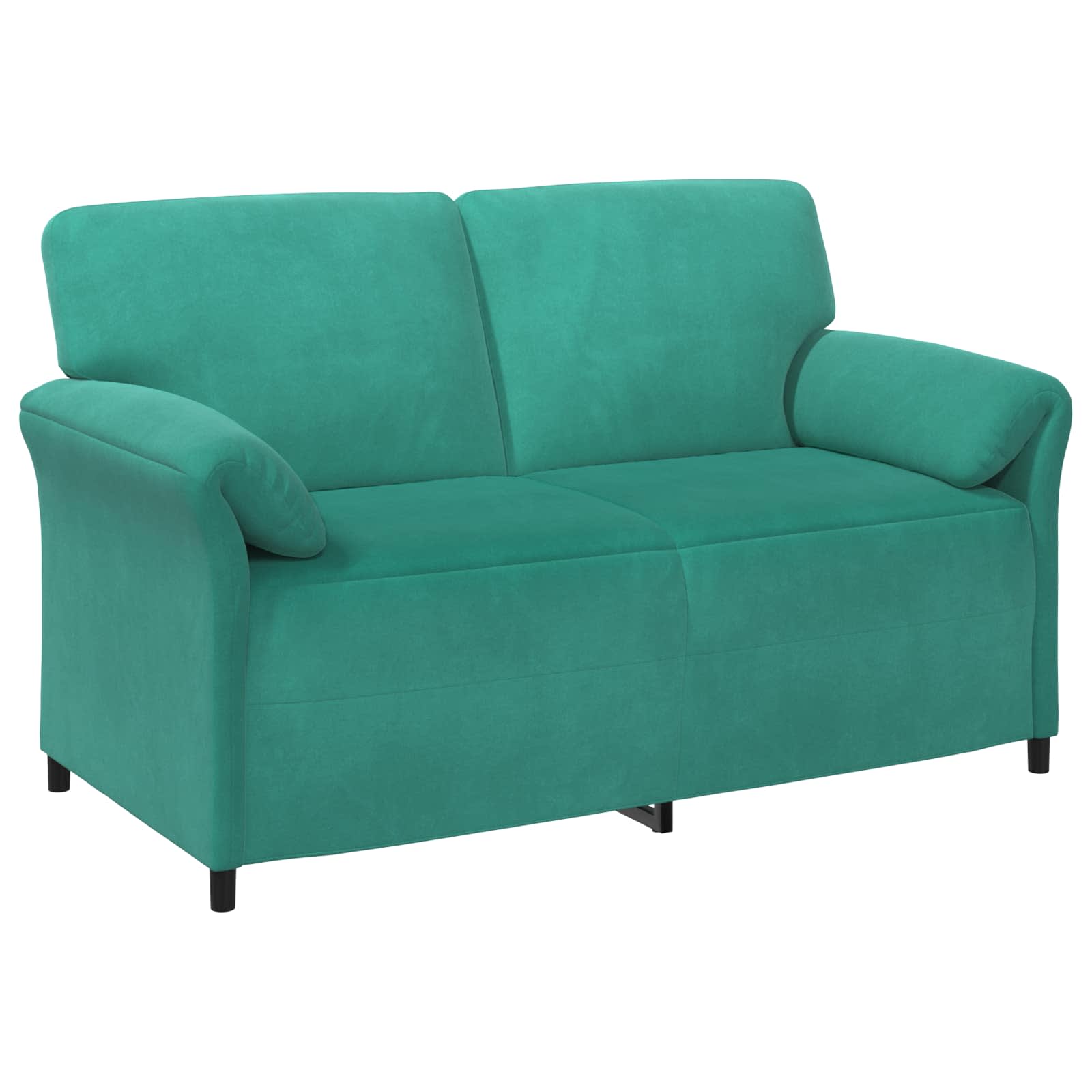 Bankstel 2 st Turquoise Fluweel