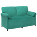 Bankstel 2 st Turquoise Fluweel