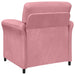 Bankstel 2 st Roze Fluweel