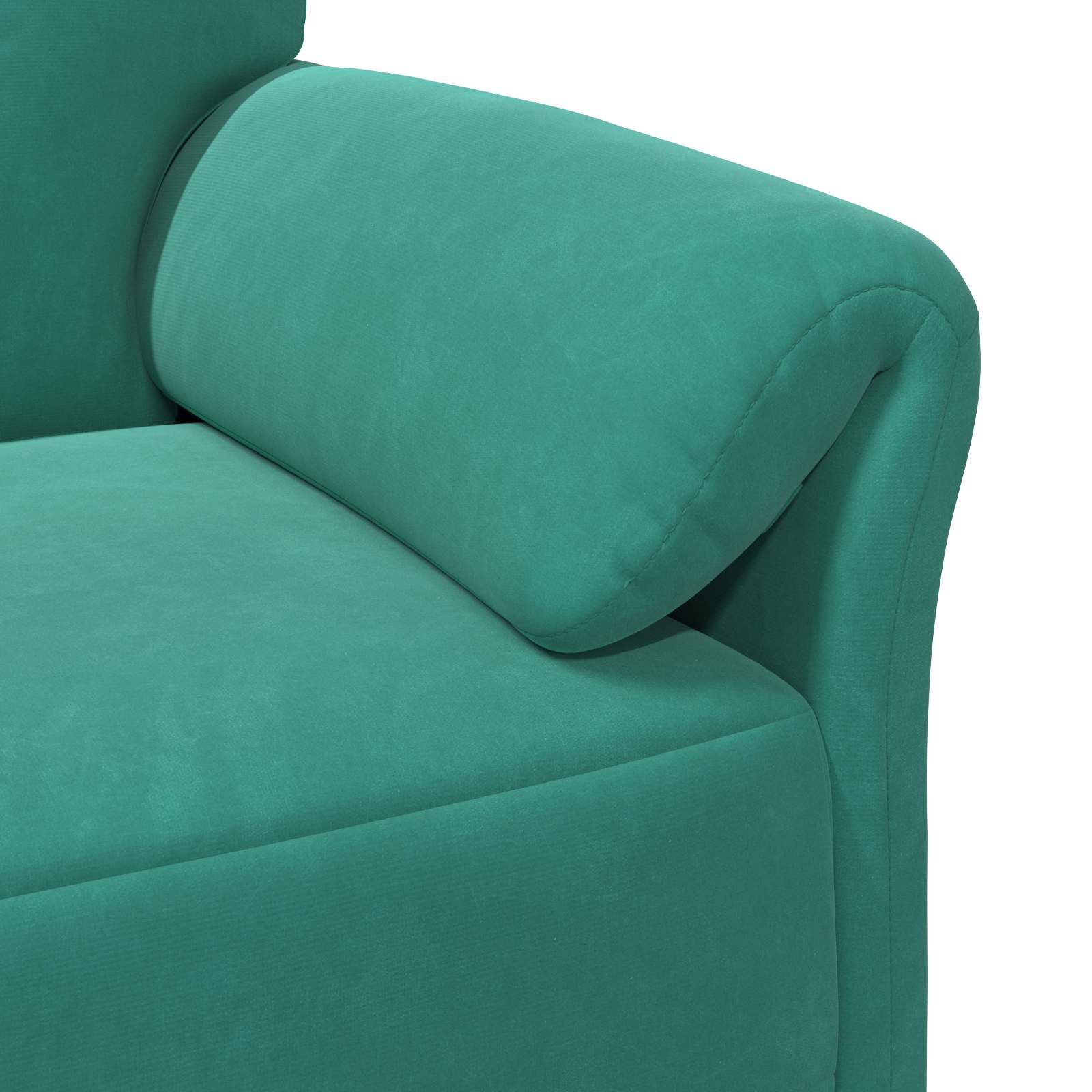 Bankstel 2 st Turquoise Fluweel