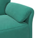 Bankstel 2 st Turquoise Fluweel