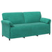 Bankstel 2 st Turquoise Fluweel