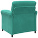 Bankstel 2 st Turquoise Fluweel