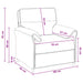 Bank 100% polyester metalen frame MDF, Multiplex