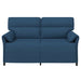 Bank 100% polyester metalen frame MDF, Multiplex