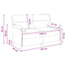 Bank 100% polyester metalen frame MDF, Multiplex