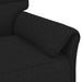 3-Zits Bank Zwart 198 x 83 x 95 cm Stof