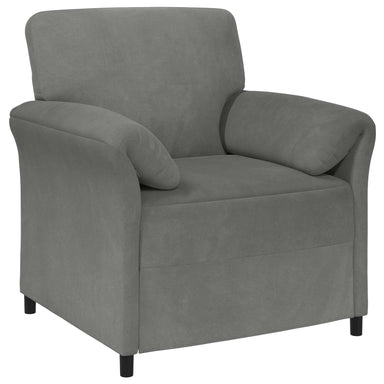 1-Zits Bank Donkergrijs 88 x 83 x 95 cm Fluweel