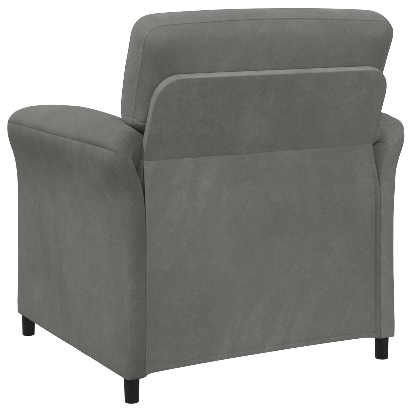 1-Zits Bank Donkergrijs 88 x 83 x 95 cm Fluweel