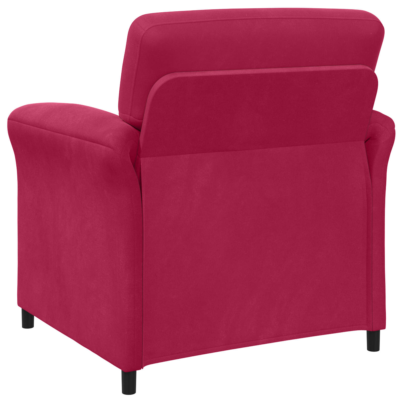 1-Zits Bank Wijnrood 88 x 83 x 95 cm Fluweel