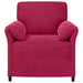 1-Zits Bank Wijnrood 88 x 83 x 95 cm Fluweel