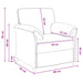 1-Zits Bank Turquoise 88 x 83 x 95 cm Fluweel