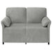 2-Zits Sofa Lichtgrijs 138 x 83 x 95 cm Fluweel