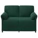2-Zits Sofa Donkergroen 138 x 83 x 95 cm Fluweel