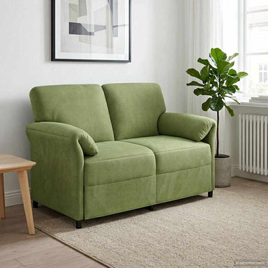 2-Zits Sofa Lichtgroen 138 x 83 x 95 cm Fluweel