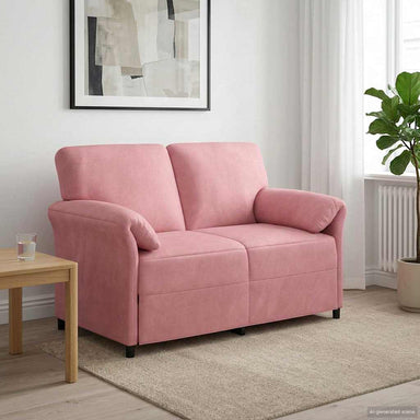 2-Zits Sofa Roze 138 x 83 x 95 cm Fluweel