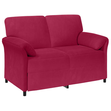 2-Zits Sofa Wijnrood 138 x 83 x 95 cm Fluweel