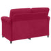 2-Zits Sofa Wijnrood 138 x 83 x 95 cm Fluweel