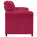 2-Zits Sofa Wijnrood 138 x 83 x 95 cm Fluweel
