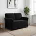 2-Zits Sofa Zwart 138 x 83 x 95 cm Fluweel