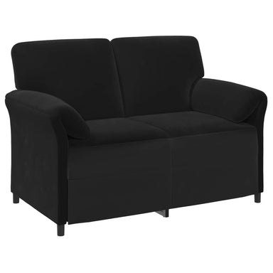 2-Zits Sofa Zwart 138 x 83 x 95 cm Fluweel