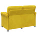2-Zits Sofa Geel 138 x 83 x 95 cm Fluweel