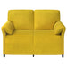 2-Zits Sofa Geel 138 x 83 x 95 cm Fluweel
