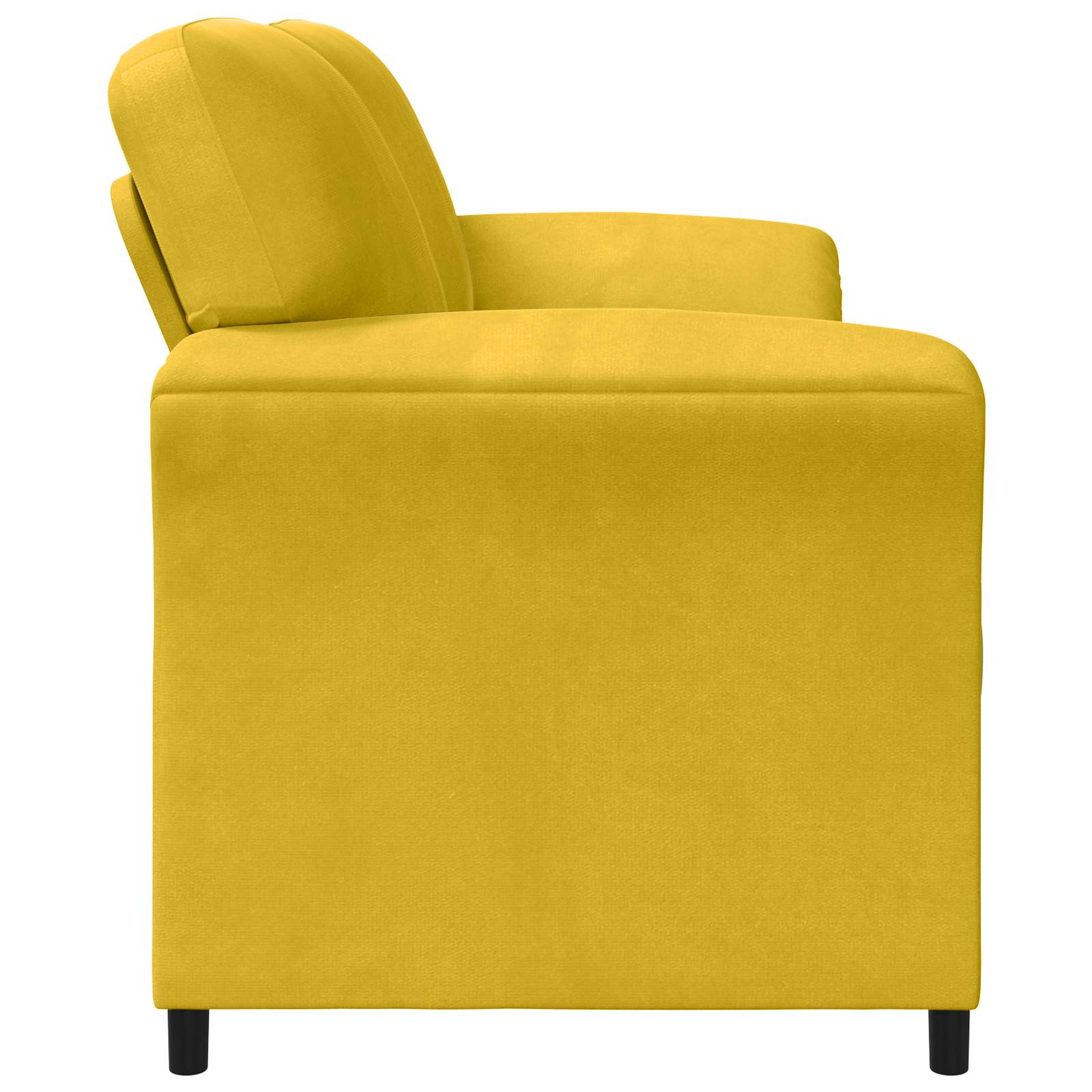2-Zits Sofa Geel 138 x 83 x 95 cm Fluweel