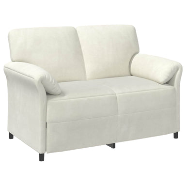 2-Zits Sofa Crèmekleurig 138 x 83 x 95 cm Fluweel