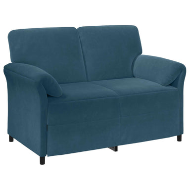 2-Zits Sofa Blauw 138 x 83 x 95 cm Fluweel