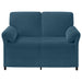 2-Zits Sofa Blauw 138 x 83 x 95 cm Fluweel