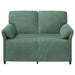 2-Zits Sofa Zeegroen 138 x 83 x 95 cm Fluweel