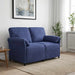 2-Zits Sofa Politieblauw 138 x 83 x 95 cm Fluweel