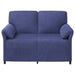 2-Zits Sofa Politieblauw 138 x 83 x 95 cm Fluweel