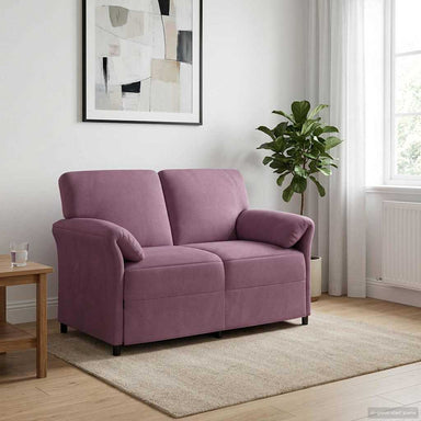 2-Zits Sofa Paars 138 x 83 x 95 cm Fluweel