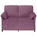 2-Zits Sofa Paars 138 x 83 x 95 cm Fluweel