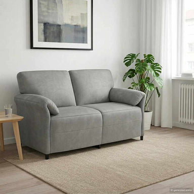 2-Zits Sofa Lichtgrijs 158 x 83 x 95 cm Fluweel
