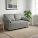 2-Zits Sofa Lichtgrijs 158 x 83 x 95 cm Fluweel
