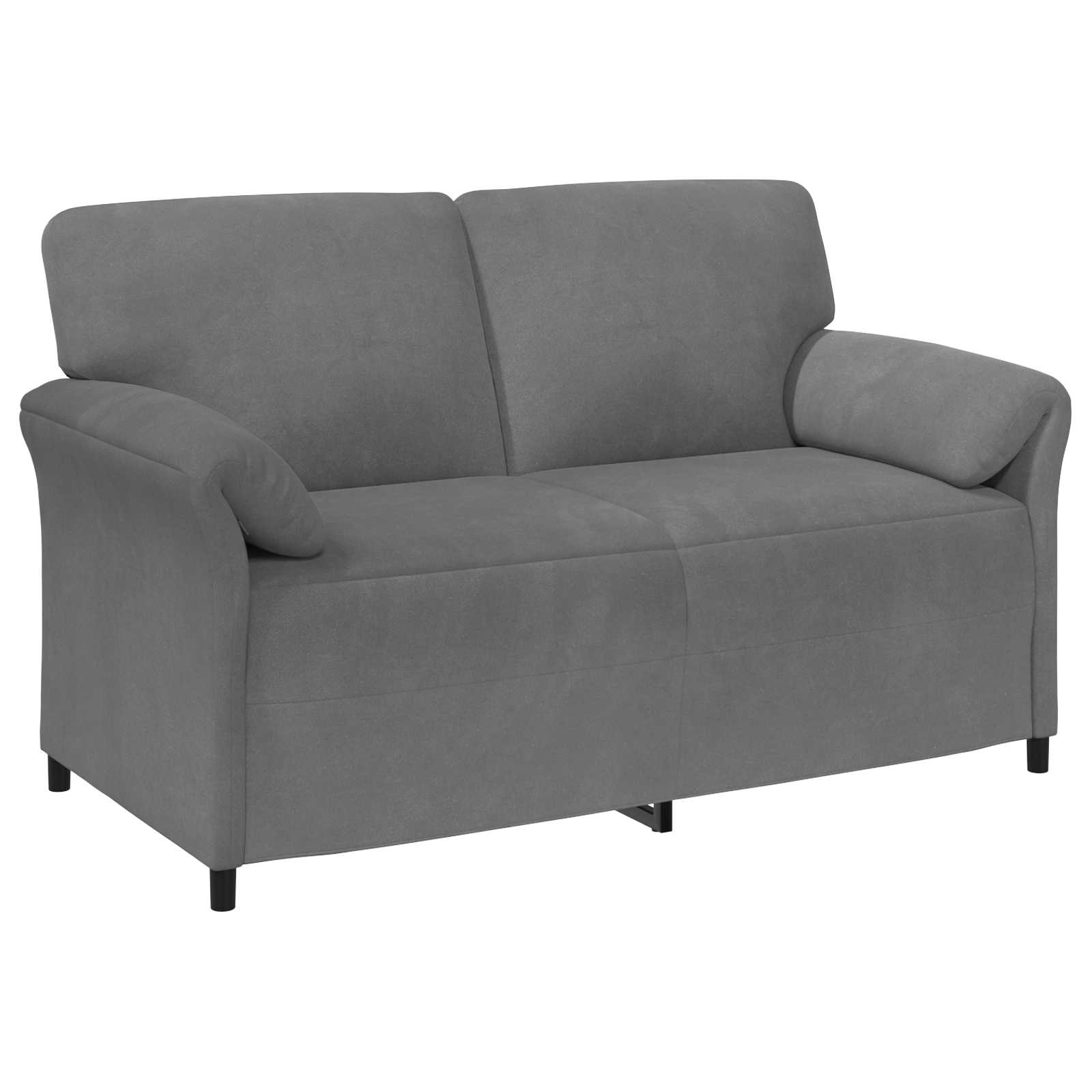 2-Zits Sofa Donkergrijs 158 x 83 x 95 cm Fluweel