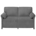 2-Zits Sofa Donkergrijs 158 x 83 x 95 cm Fluweel
