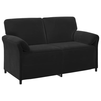 2-Zits Sofa Zwart 158 x 83 x 95 cm Fluweel